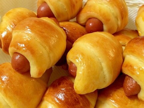 ミニソーセージロール HBで簡単♪